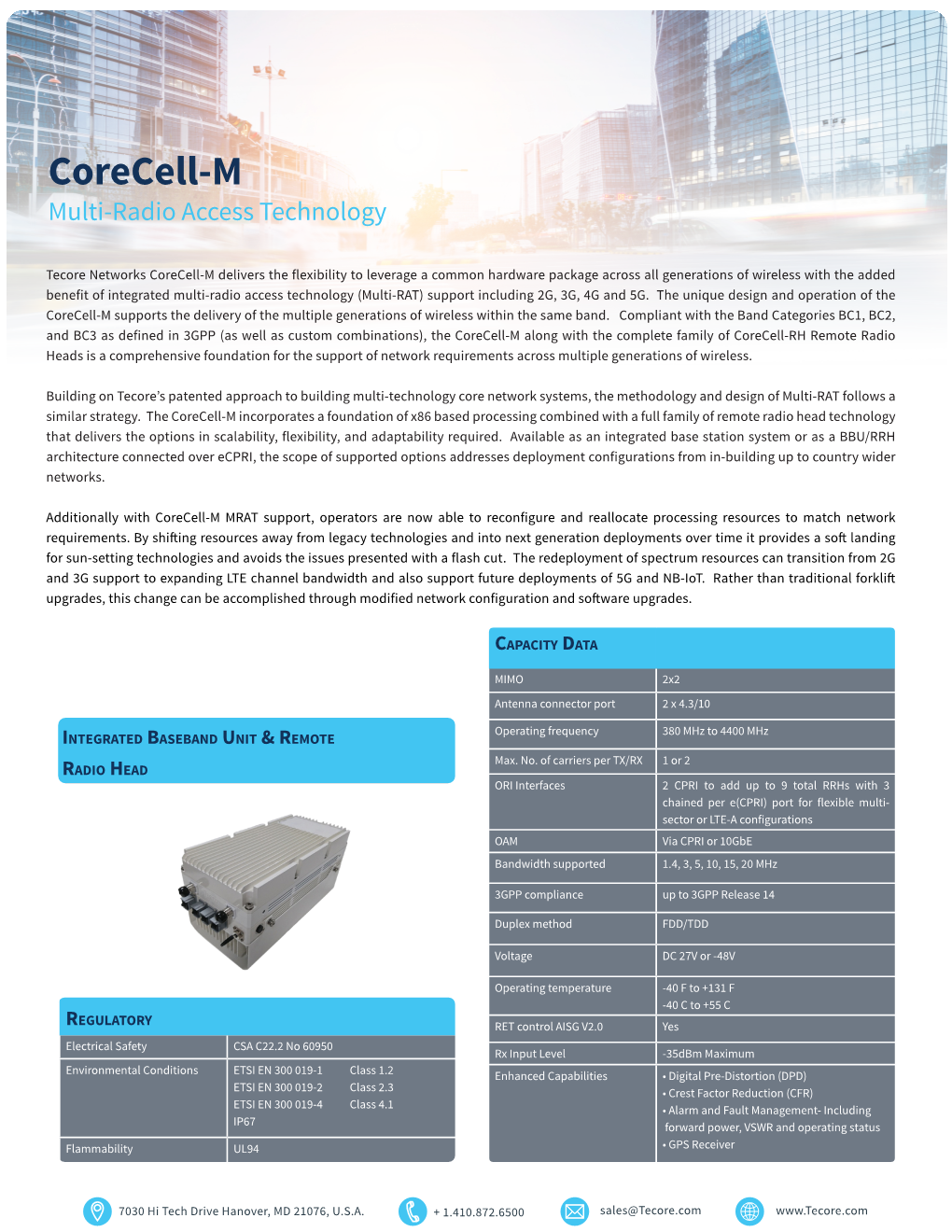 Corecell-M Multi-Radio Access Technology