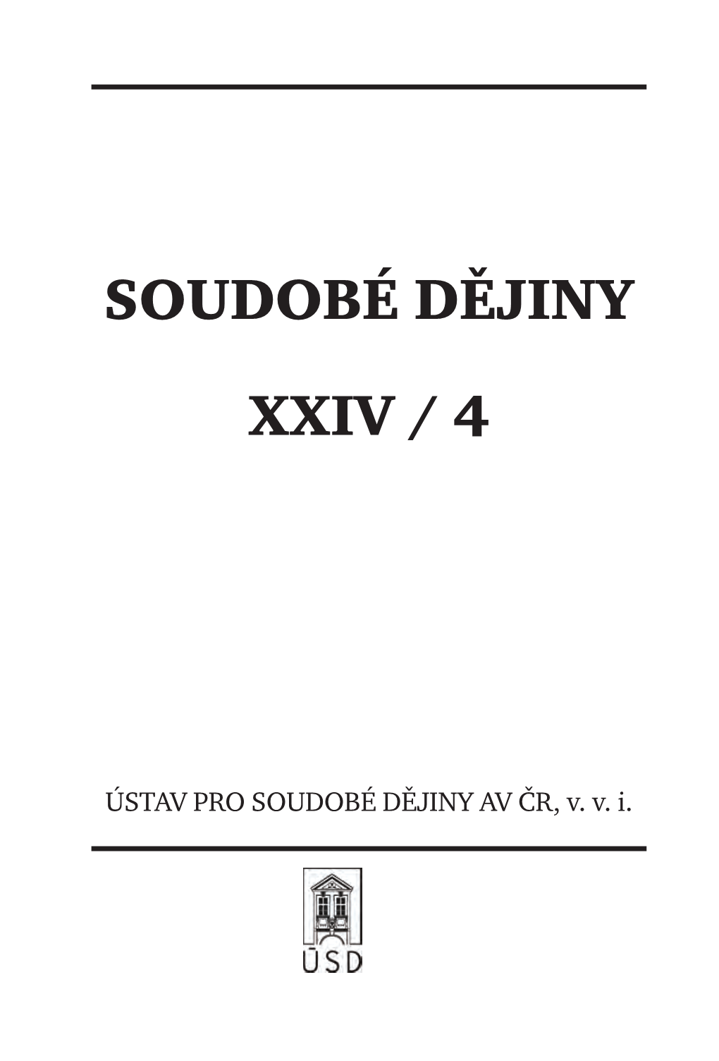 Soudobé Dějiny XXIV / 4