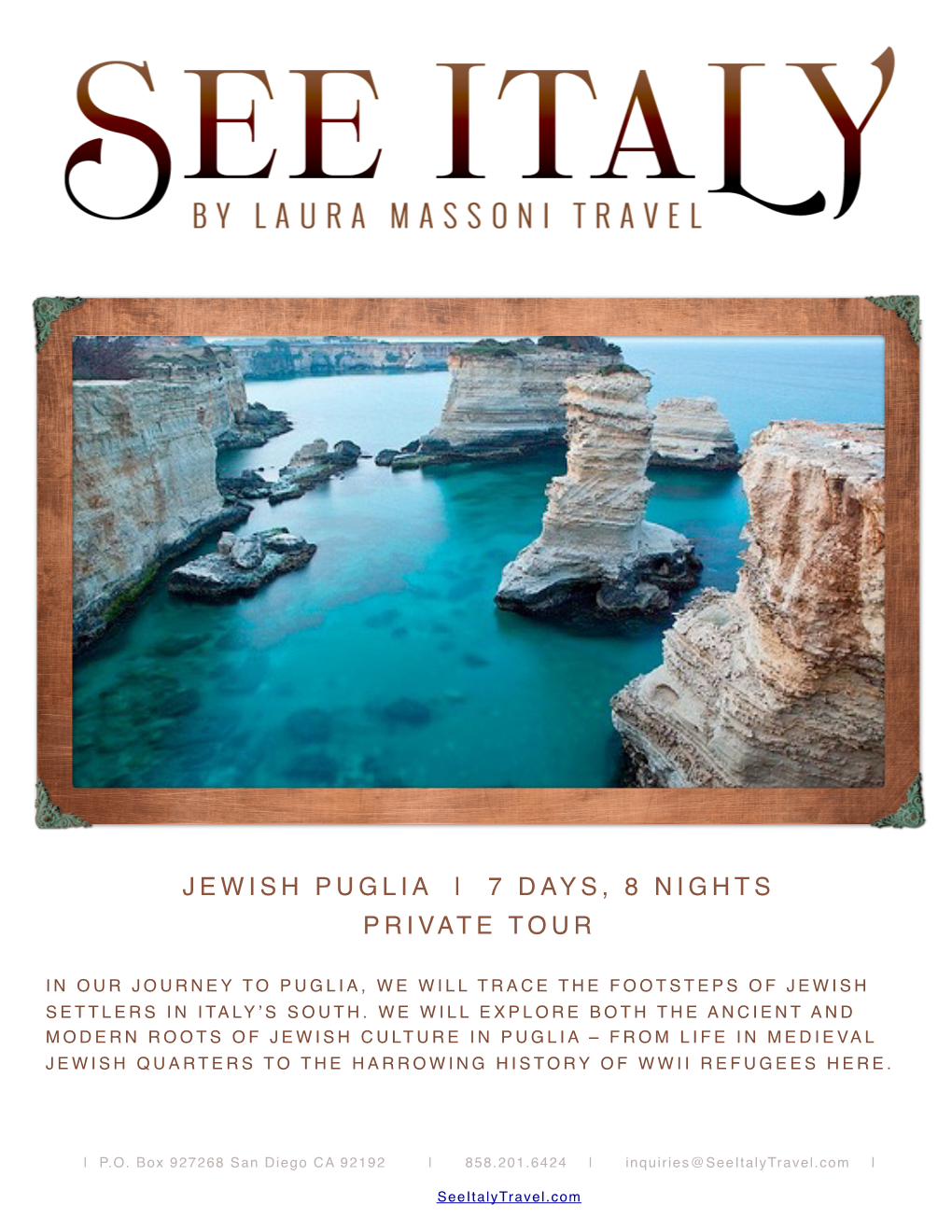Jewish Puglia | 7 Days, 8 Nights Private Tour