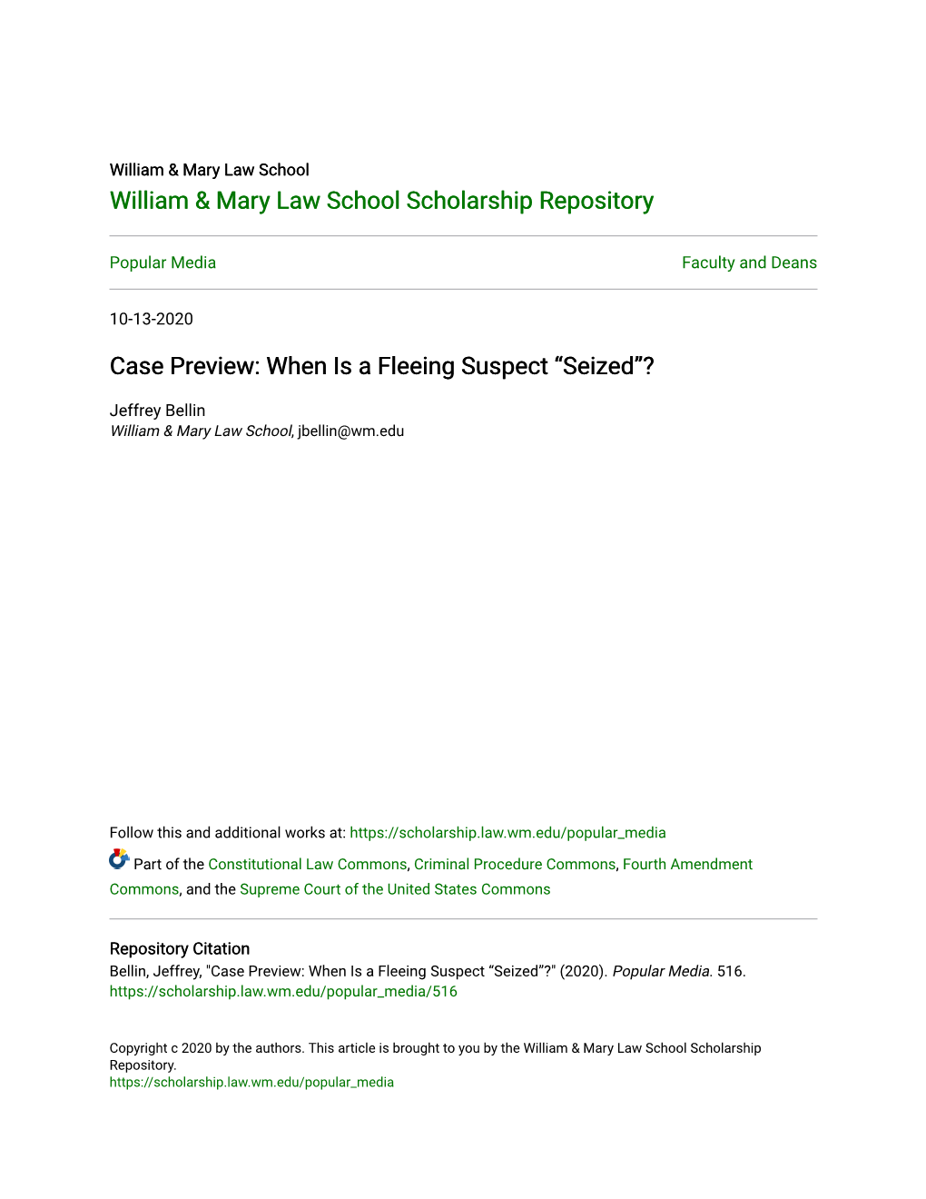 Case Preview: When Is a Fleeing Suspect “Seized”?