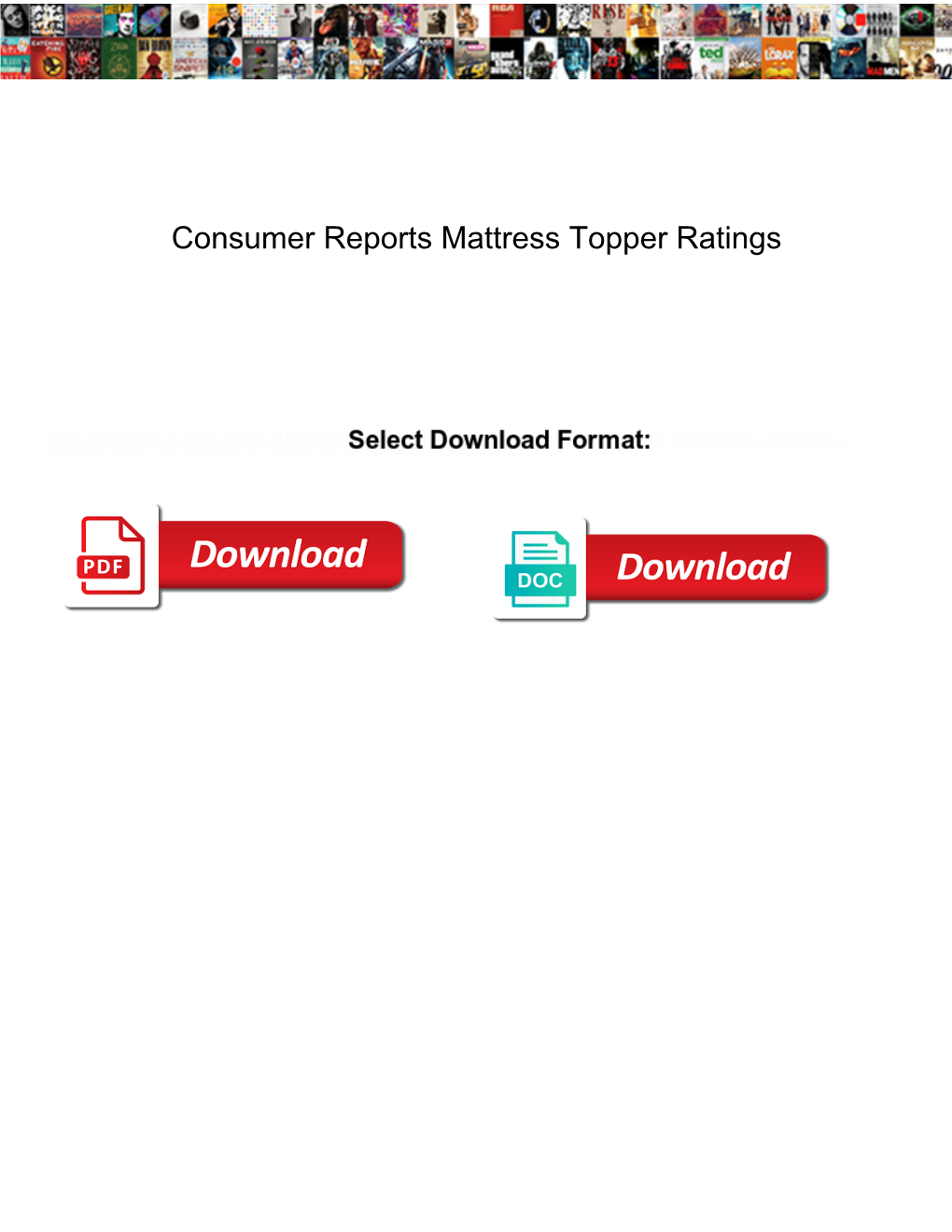 Consumer Reports Mattress Topper Ratings