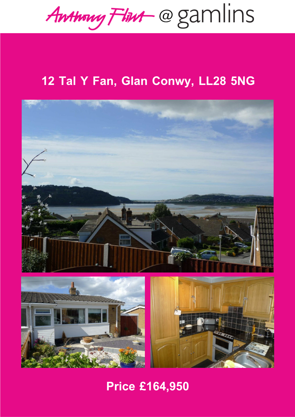 12 Tal Y Fan, Glan Conwy, LL28 5NG Price £164,950