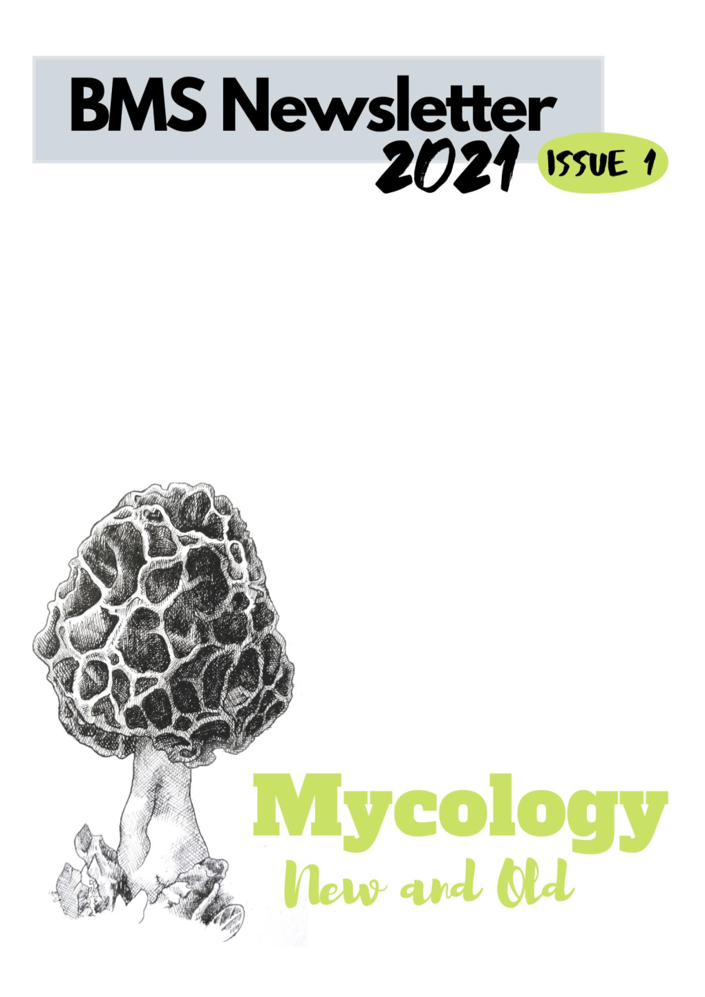 BMS Newsletter, We Celebrate the New Year, and the 125Th Anniversary of the Society, Though Looking at Mycology Both New and Old
