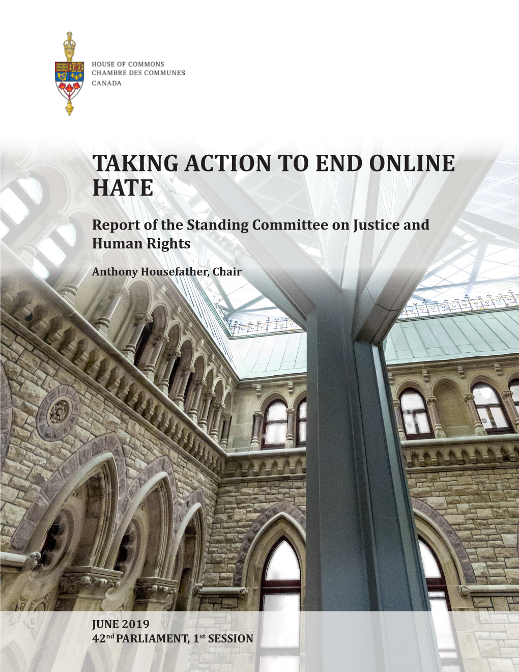 Taking Action to End Online Hate: Report of the Standing Committee