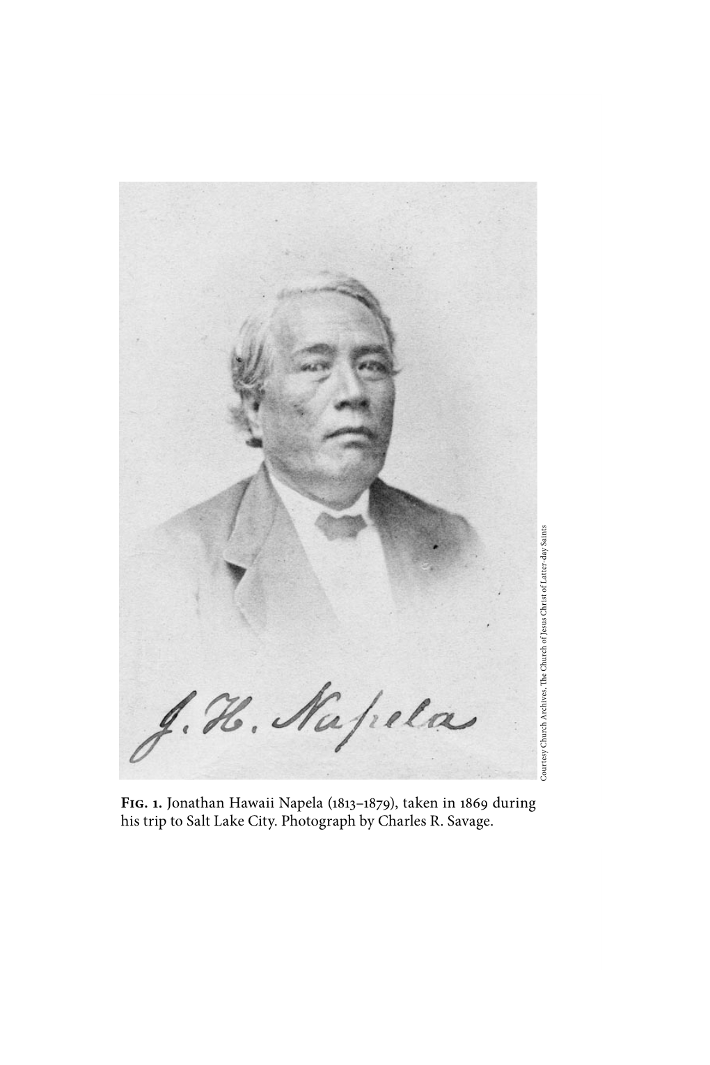 Fig. 1. Jonathan Hawaii Napela (1813–1879), Taken in 1869 During His Trip to Salt Lake City