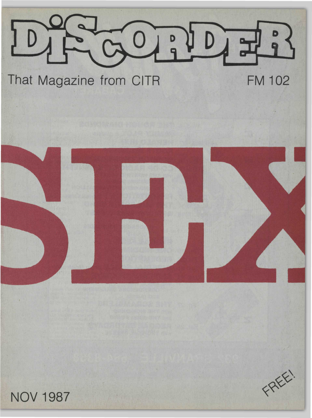 That Magazine from CITR FM102 NOV 1987