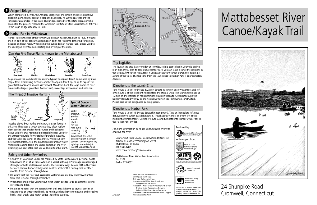 Mattabesset River Canoe/Kayak Trail