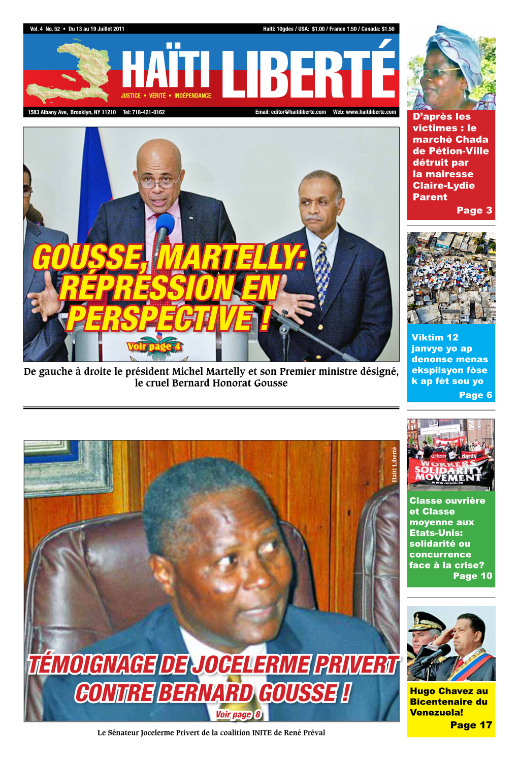 Gousse, Martelly
