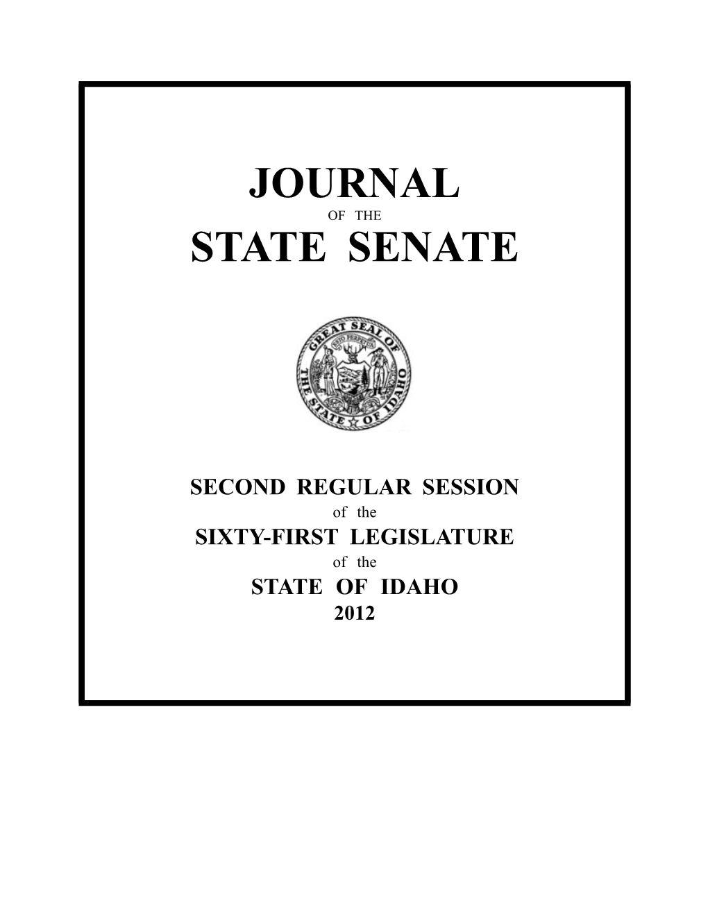 Journal State Senate