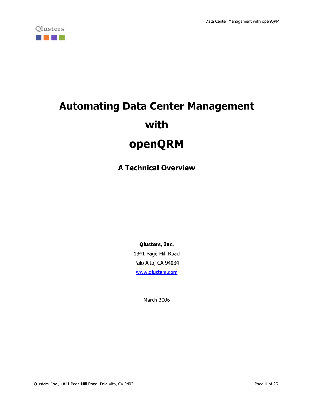 Automating Data Center Management with Openqrm