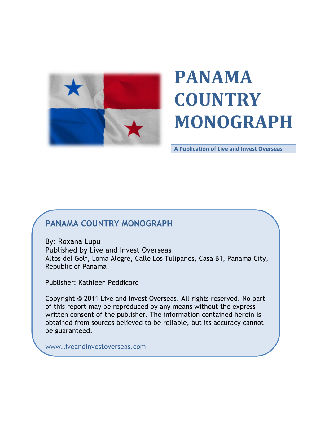 Panama Country Monograph