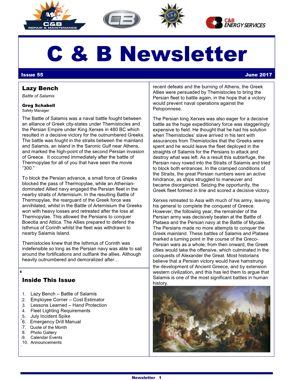 C & B Newsletter