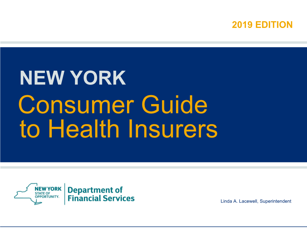 2019 Consumer Guide to Health Insurers