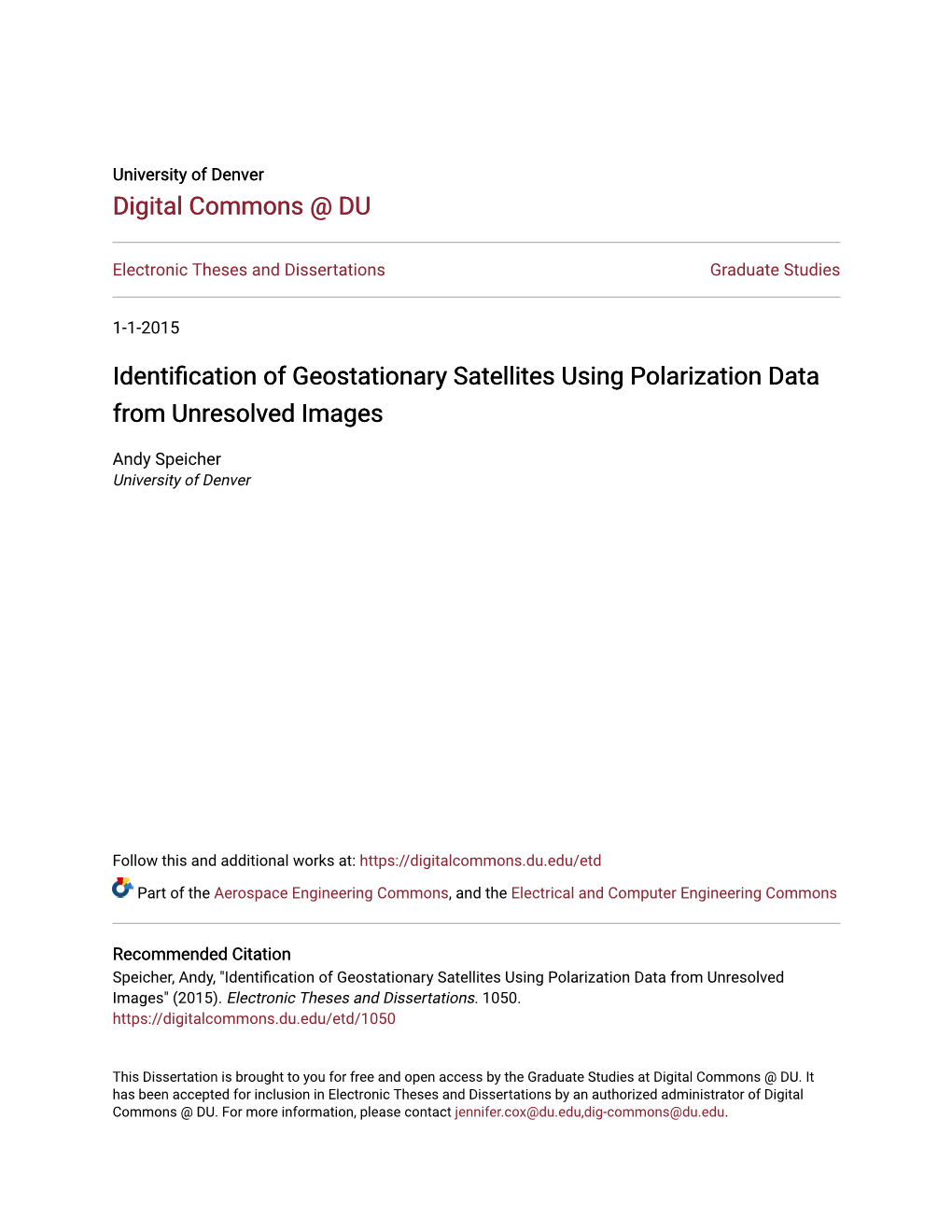 Identification of Geostationary Satellites Using Polarization Data from Unresolved Images