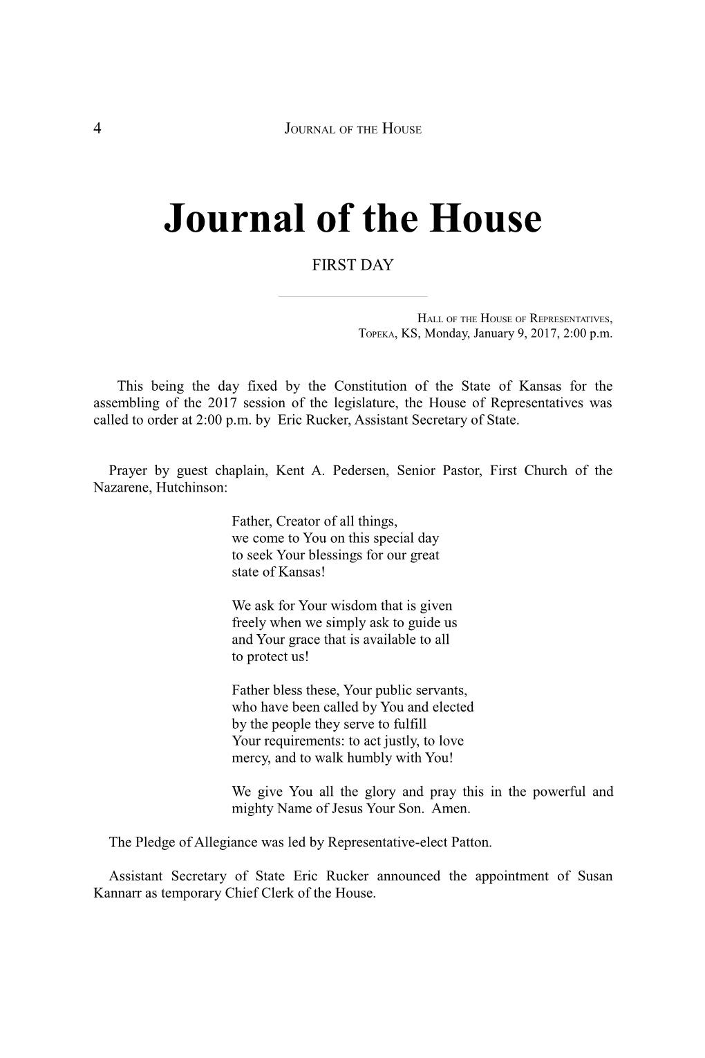 Journal of the House