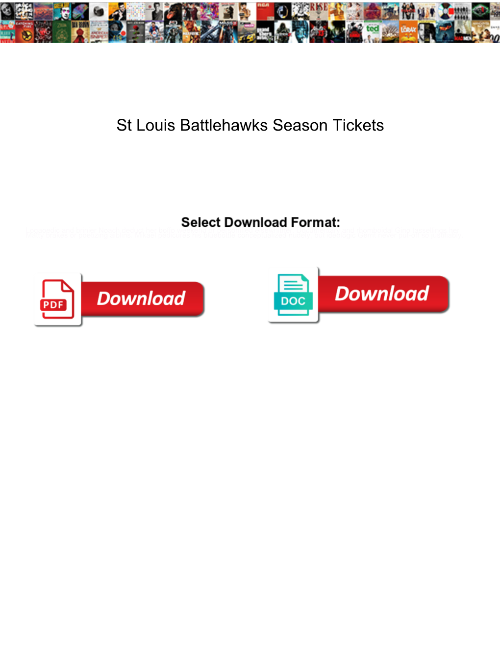 St Louis Battlehawks Season Tickets