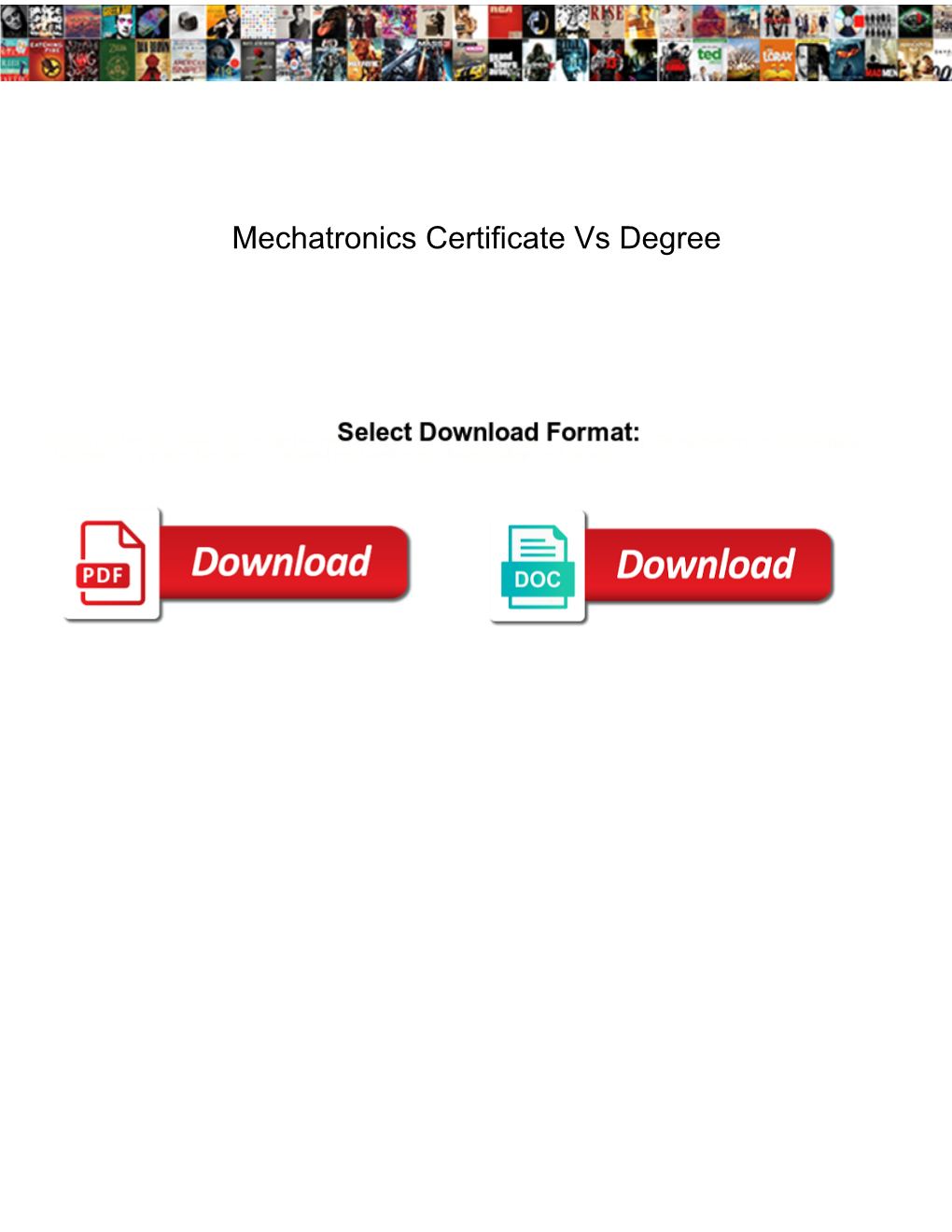 Mechatronics Certificate Vs Degree
