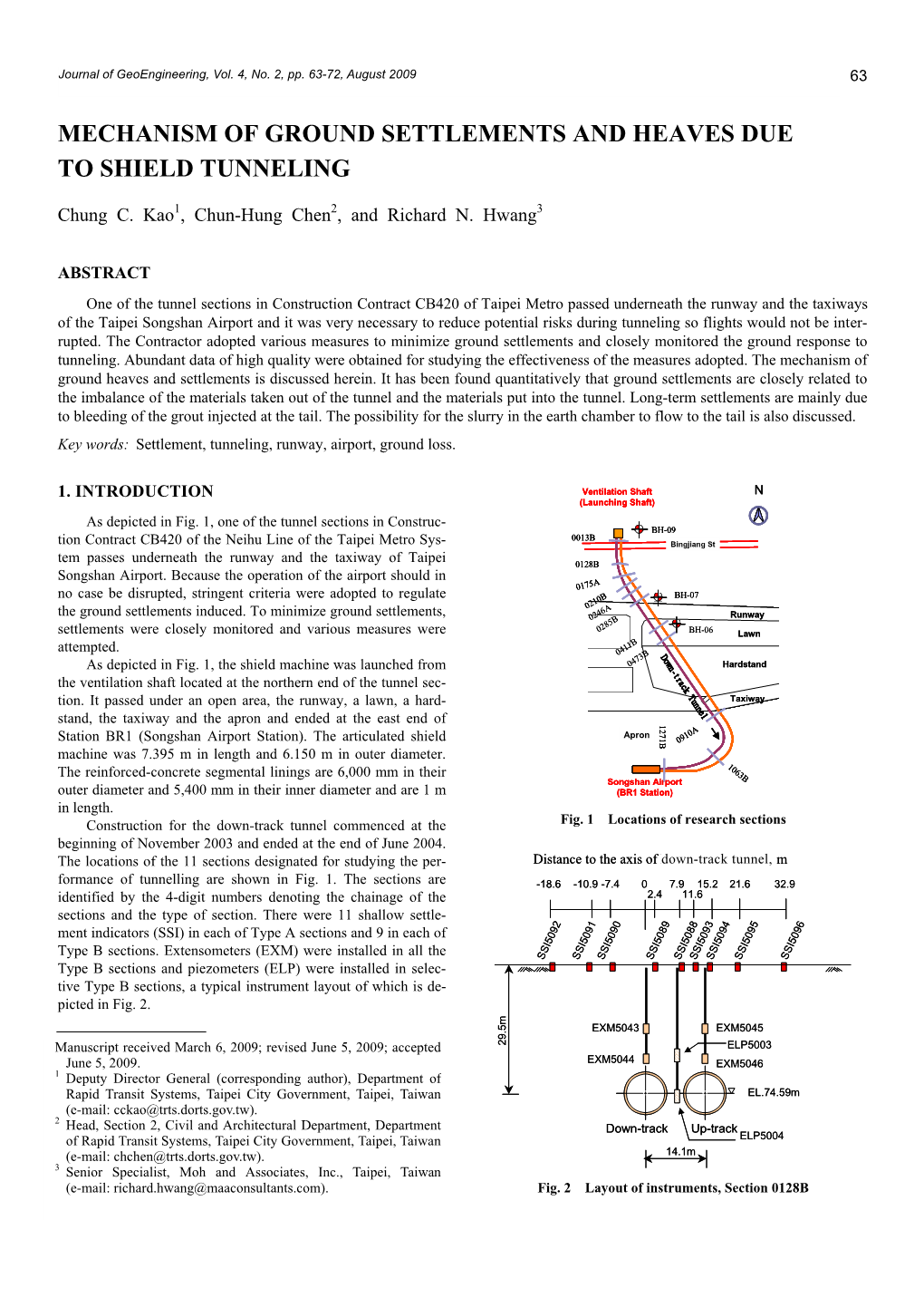 Mechanism of Ground Settlements and Heaves Due to Shield Tunneling 63