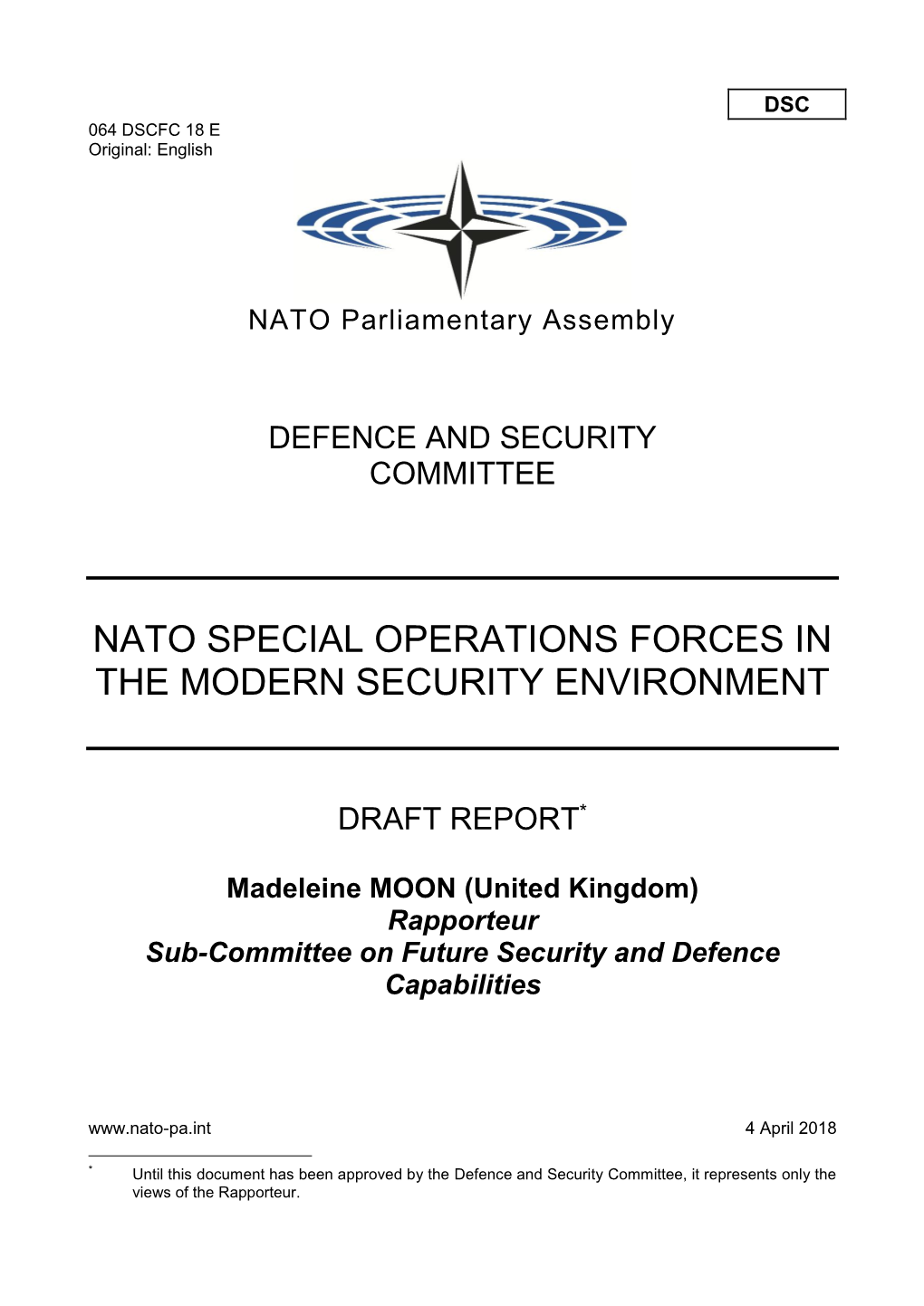 Nato Special Operations Forces in the Modern Security Environment