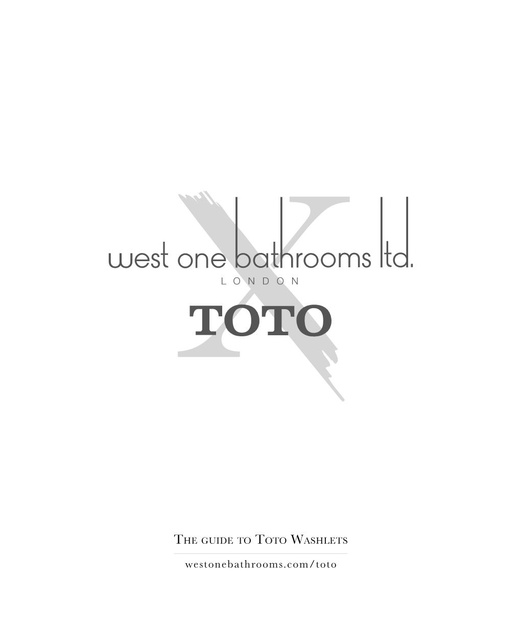 Guide to Toto Washlets