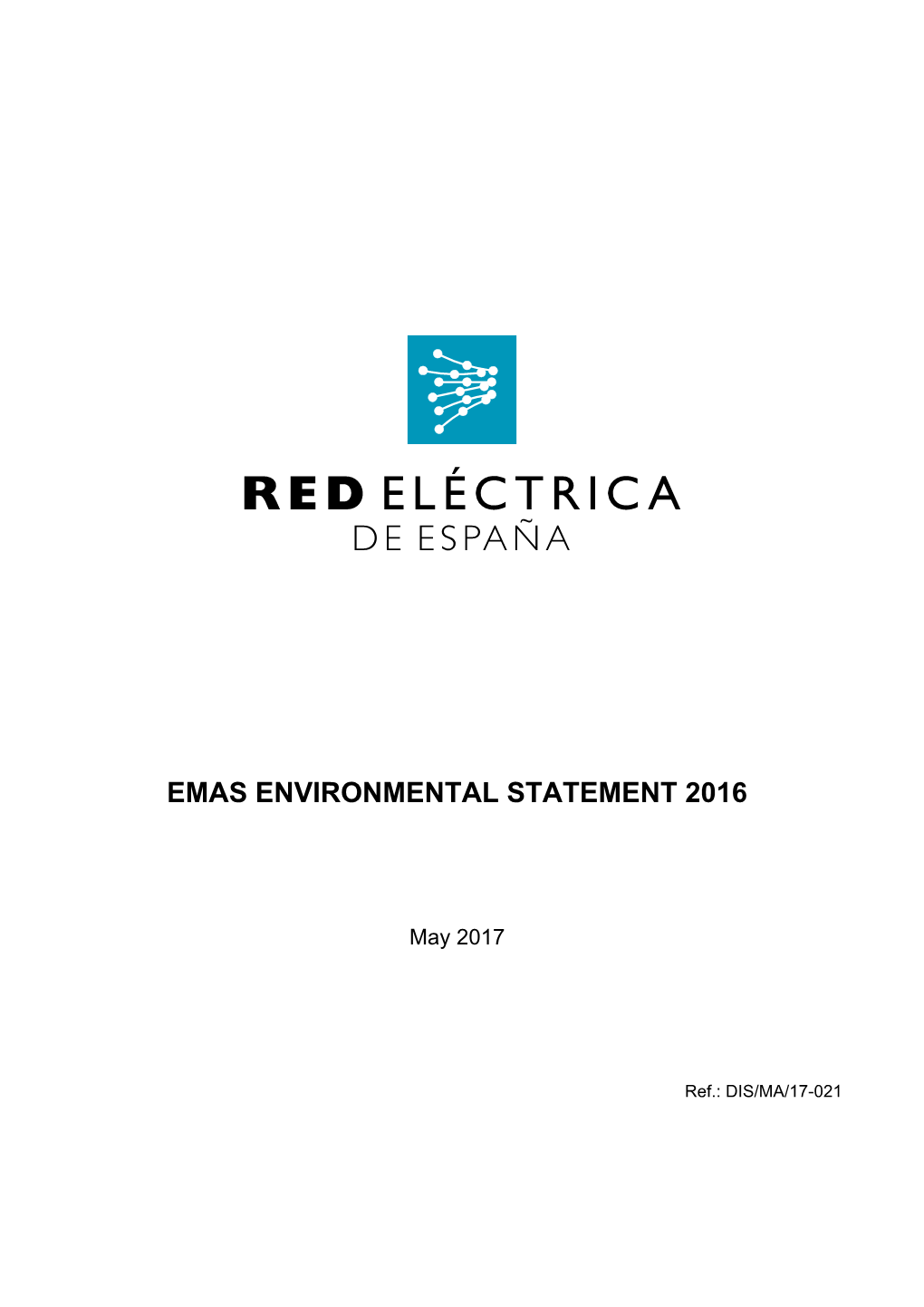 Emas Environmental Statement 2016