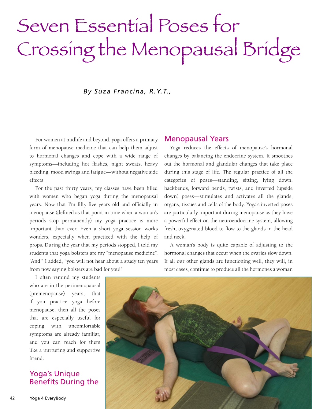 Seven Essential Poses for Crossing the Menopausal Bridge