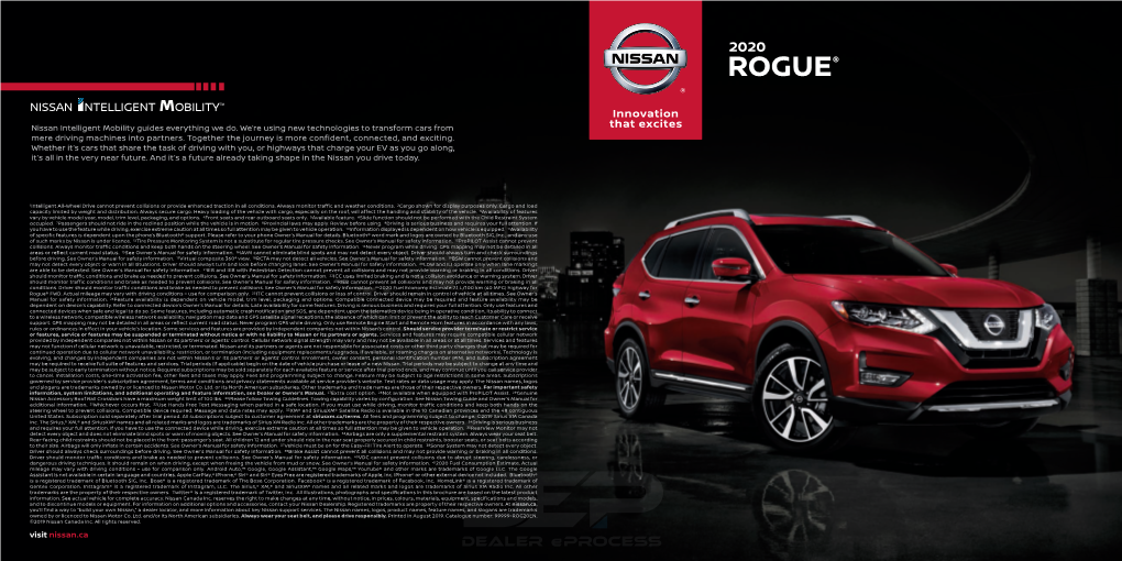 Nissan 2020 Rogue Brochure