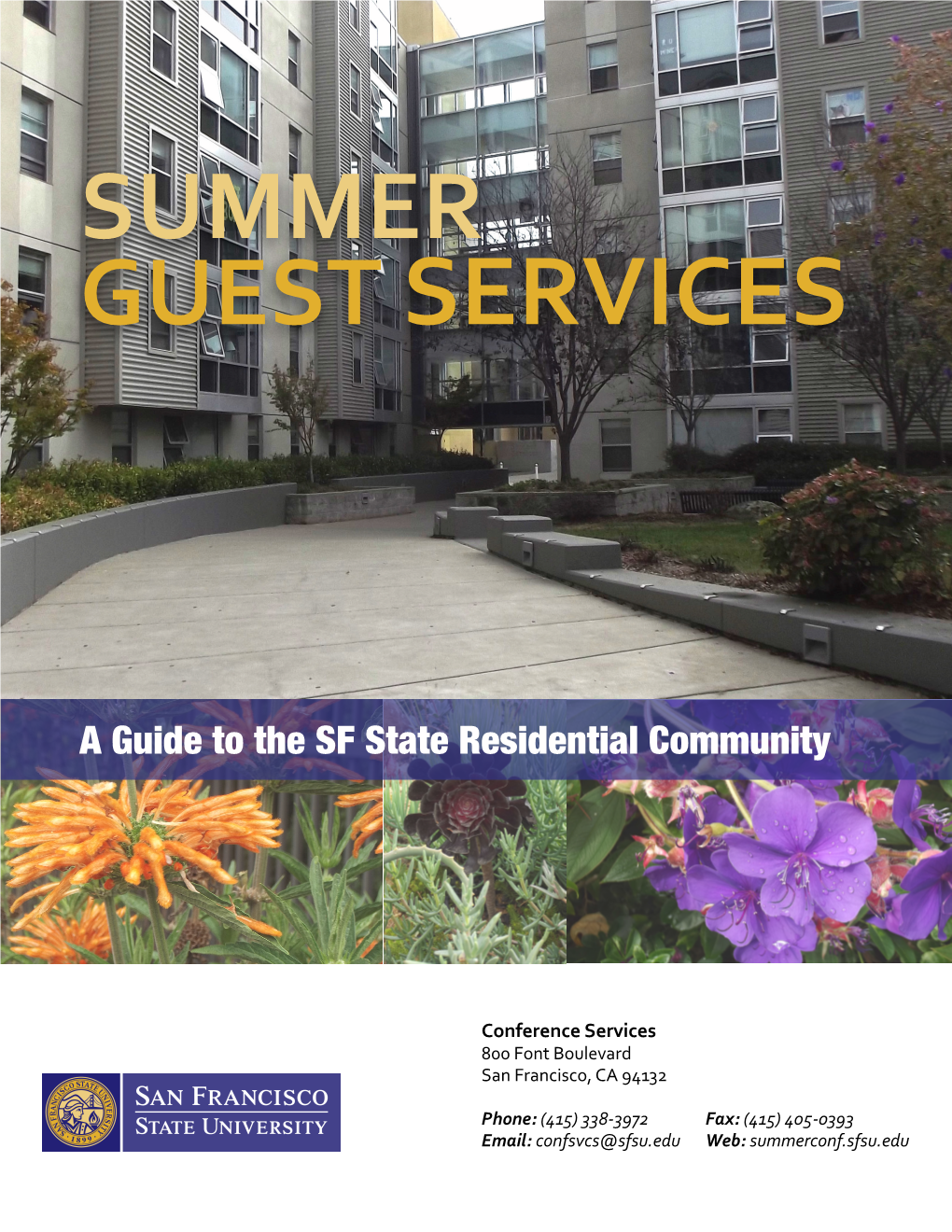 SFSU Housing Information.Pdf