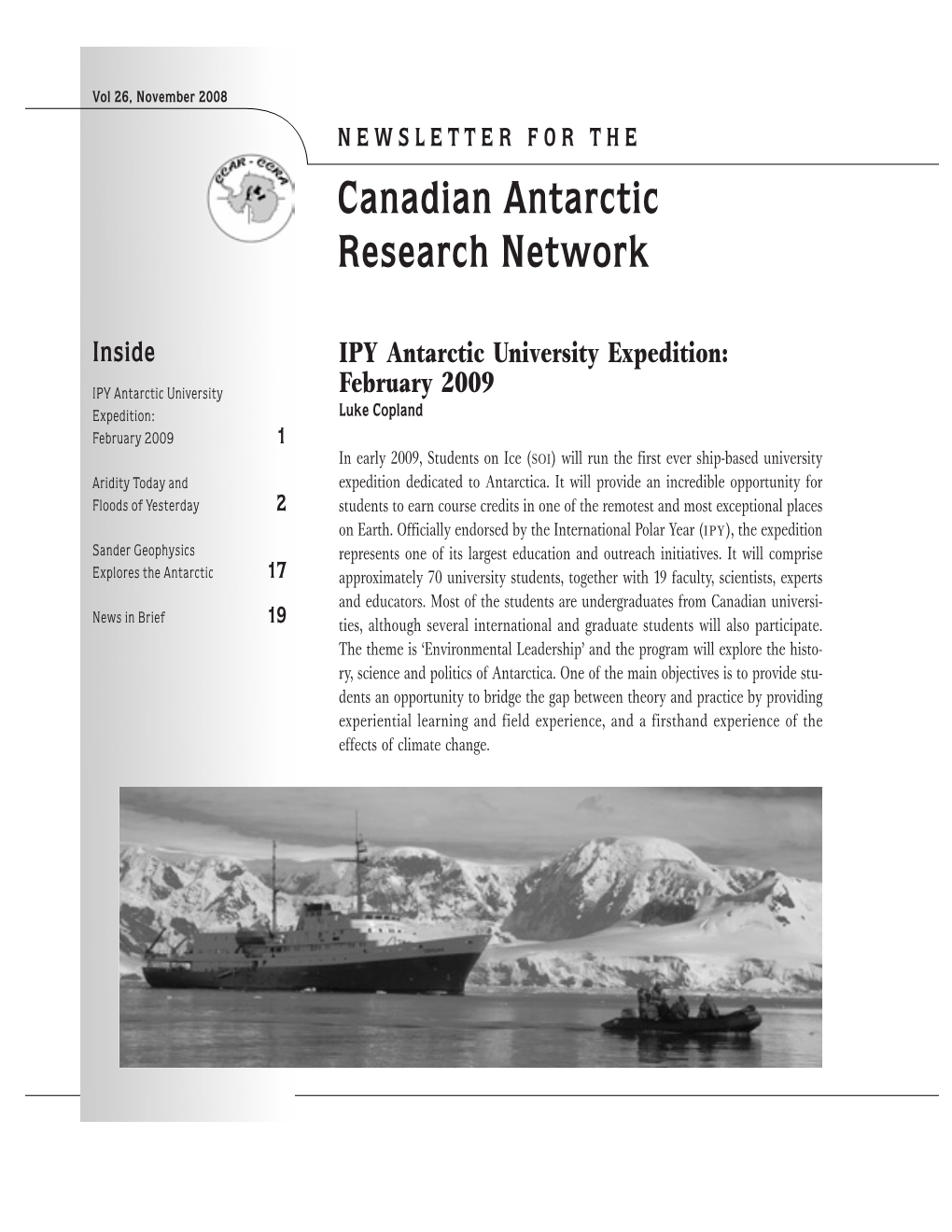 Canadian Antarctic Research Network