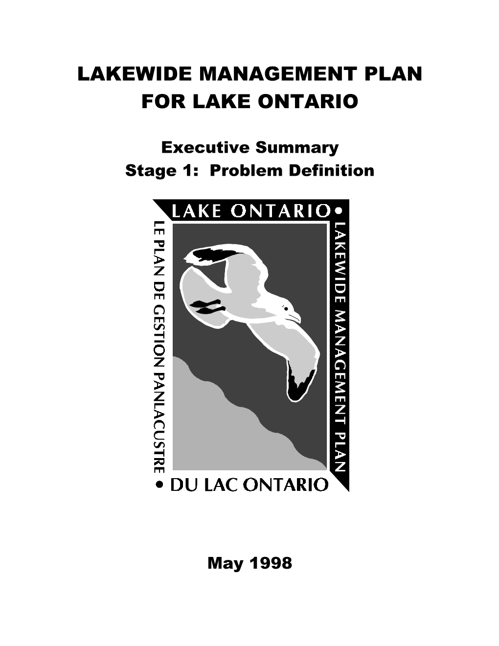 Lakewide Management Plan for Lake Ontario