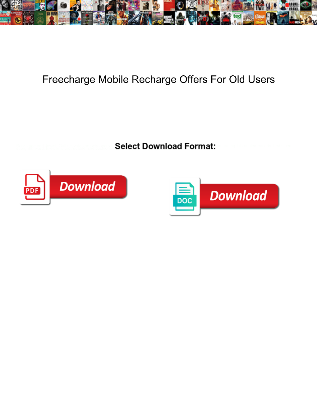 Freecharge Mobile Recharge Offers for Old Users