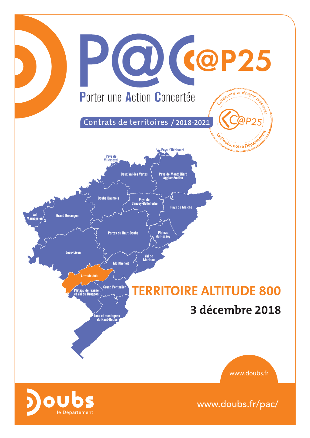 TERRITOIRE ALTITUDE 800 3 Décembre 2018