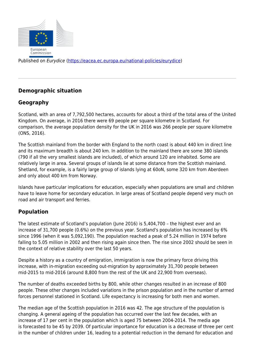 Population: Demographic Situation, Languages and Religions