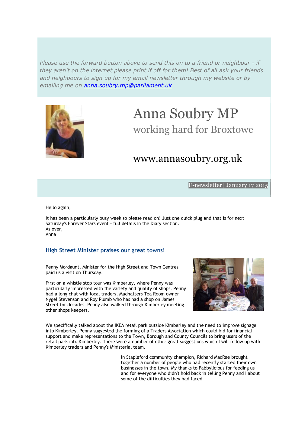 Anna Soubry MP