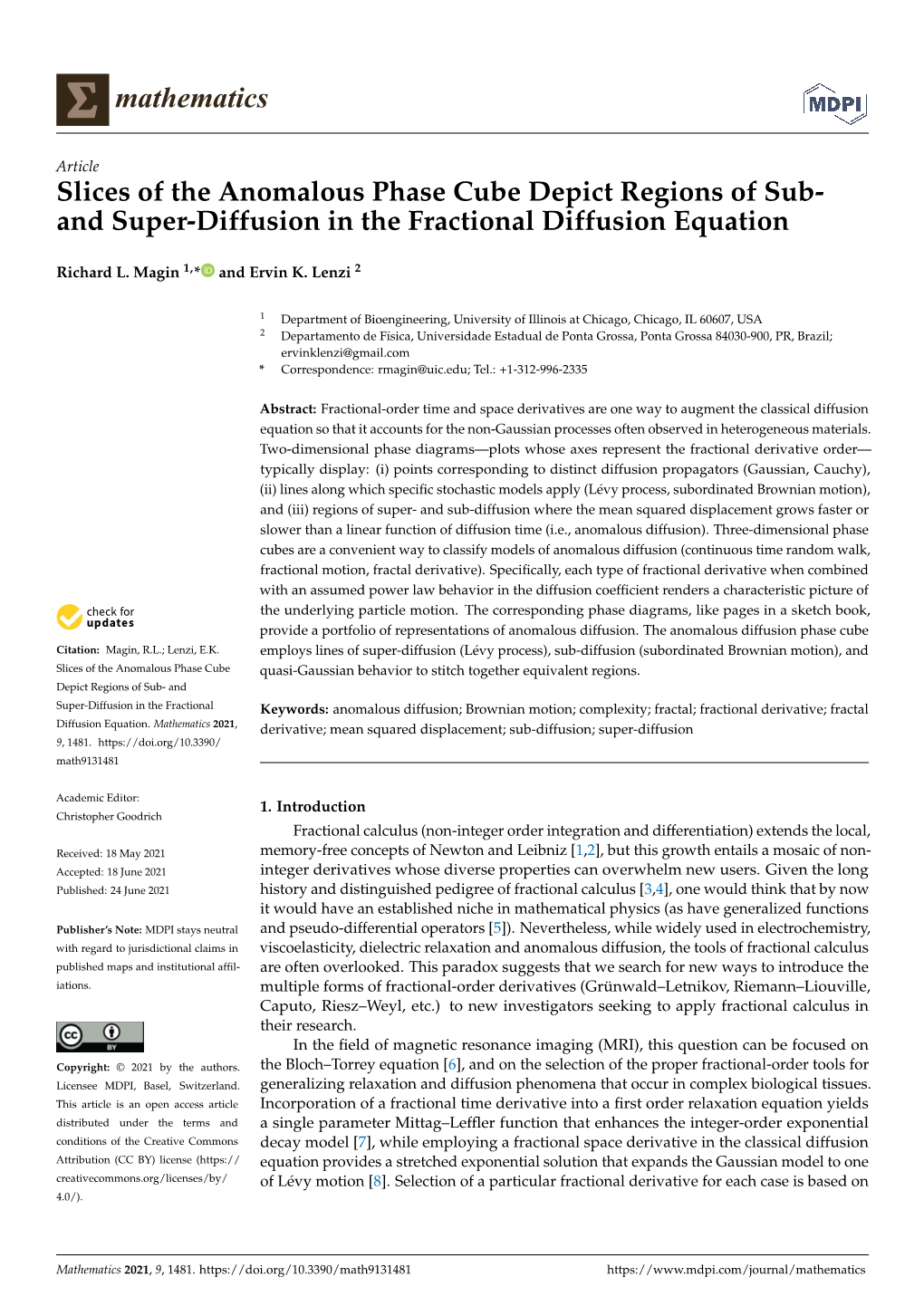 And Super-Diffusion in the Fractional Diffusion Equation