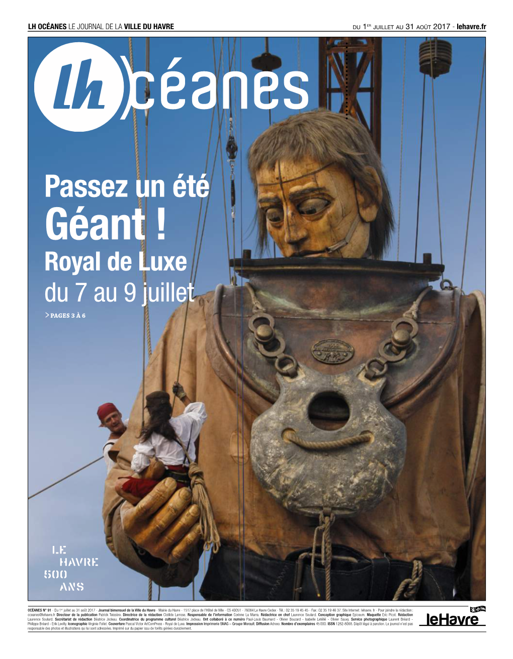 Passez Un Été Géant ! Royal De Luxe Du 7 Au 9 Juillet >PAGES 3 À 6