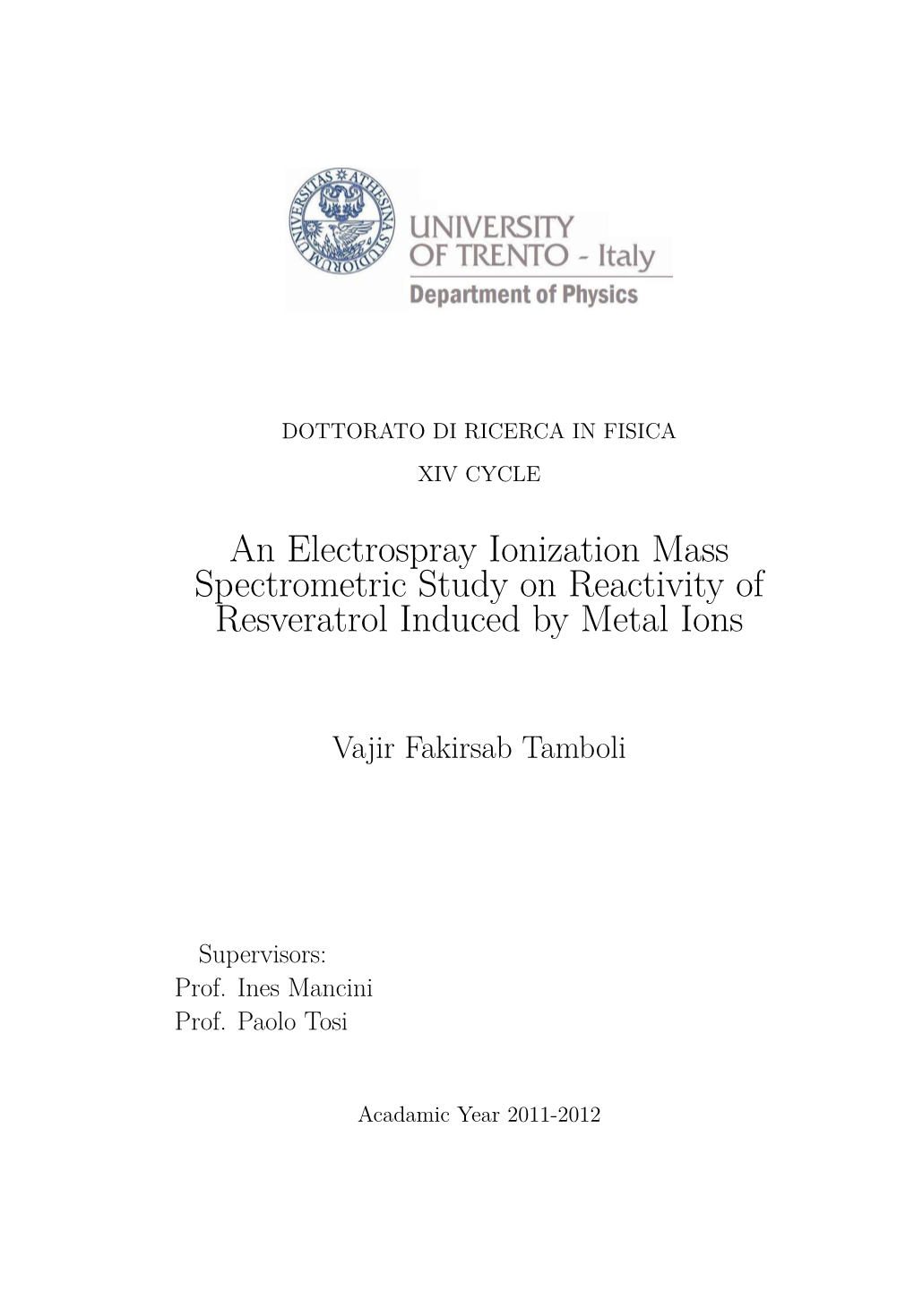 Synthesis, Characterization, and Field-Test Of