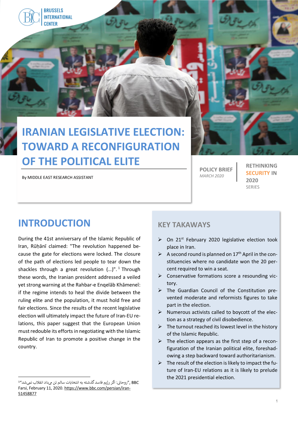 Iranian Legislative Election: Toward a Reconfiguration of the Political Elite