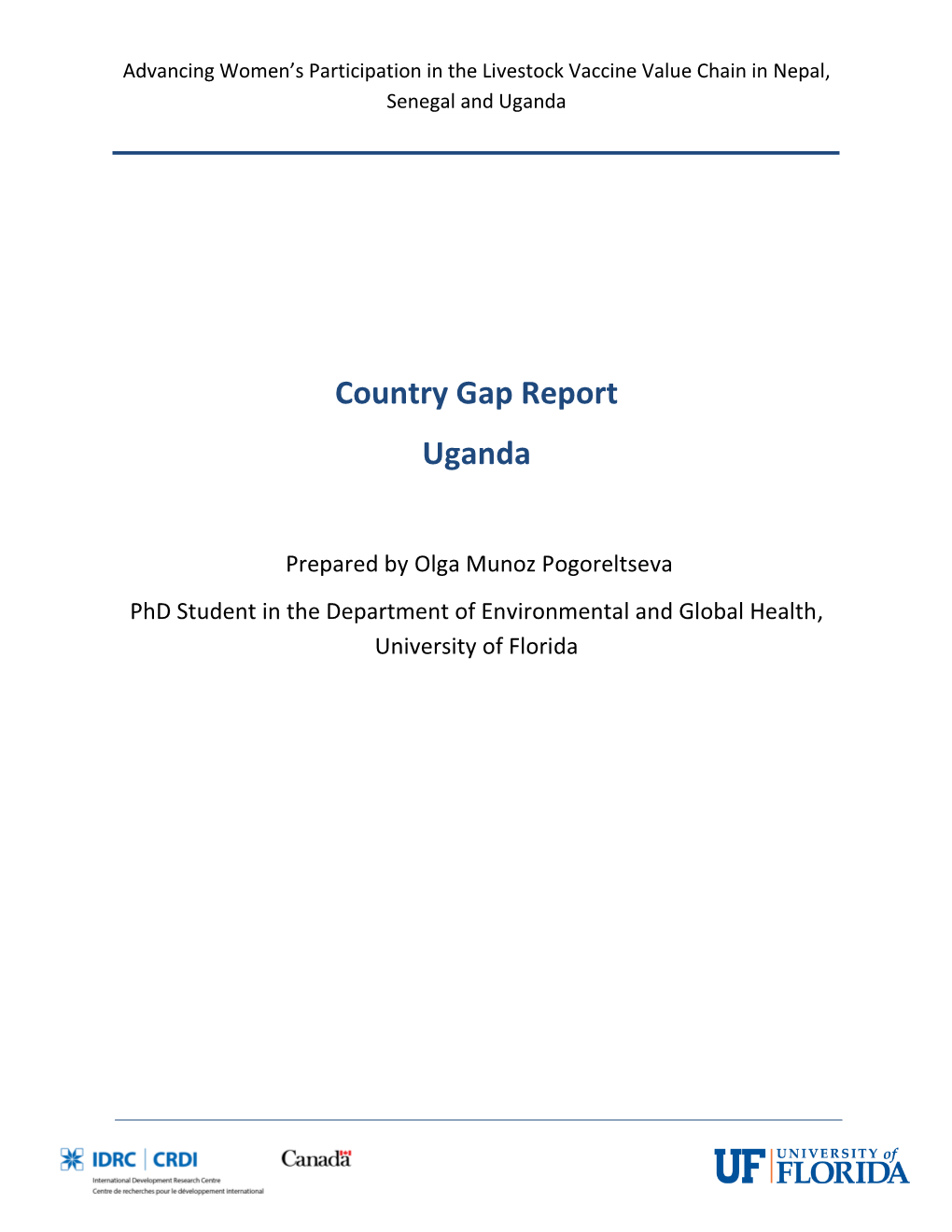 Country Gap Report Uganda