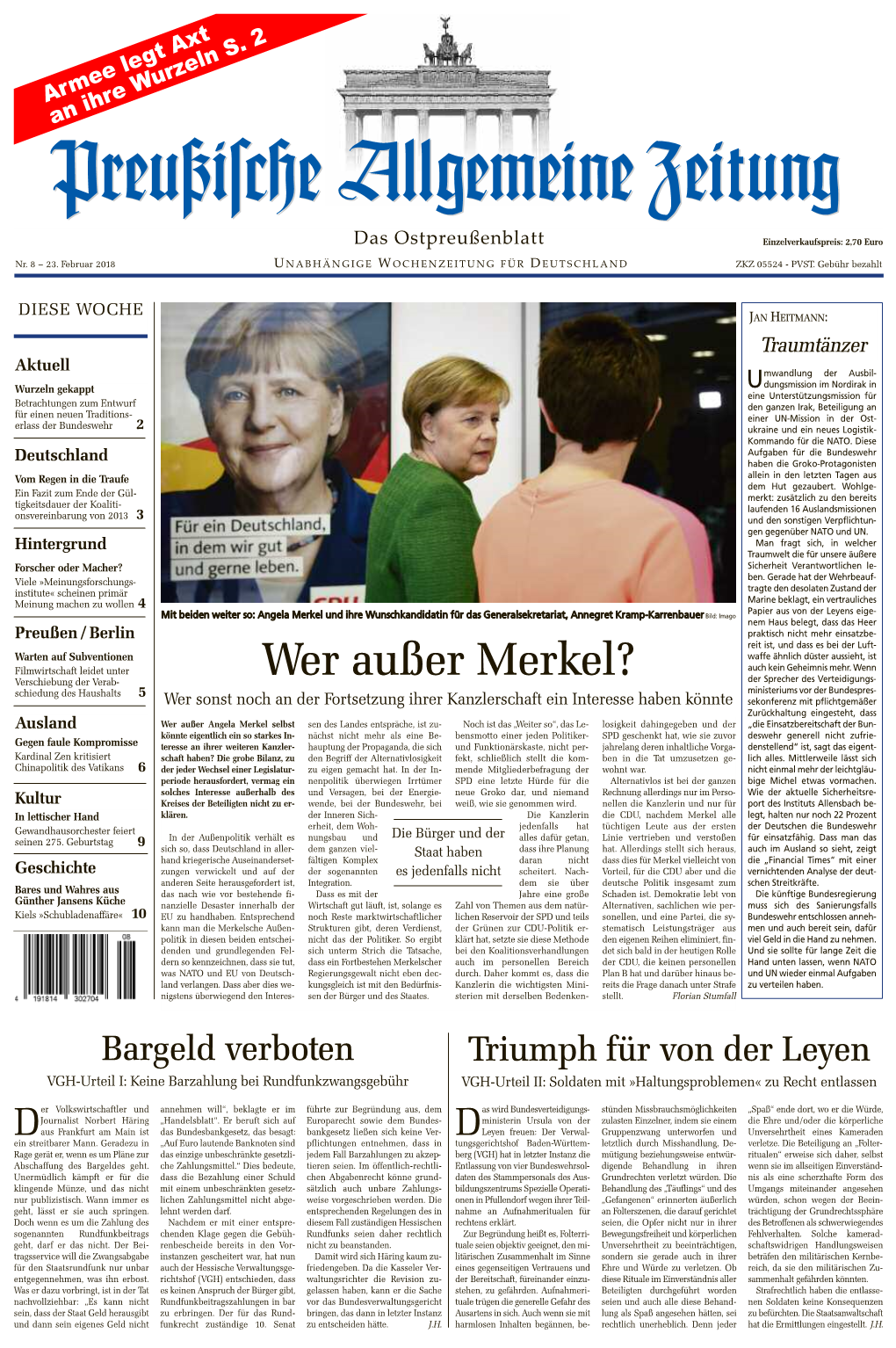 Wer Außer Merkel? Auch Kein Geheimnis Mehr