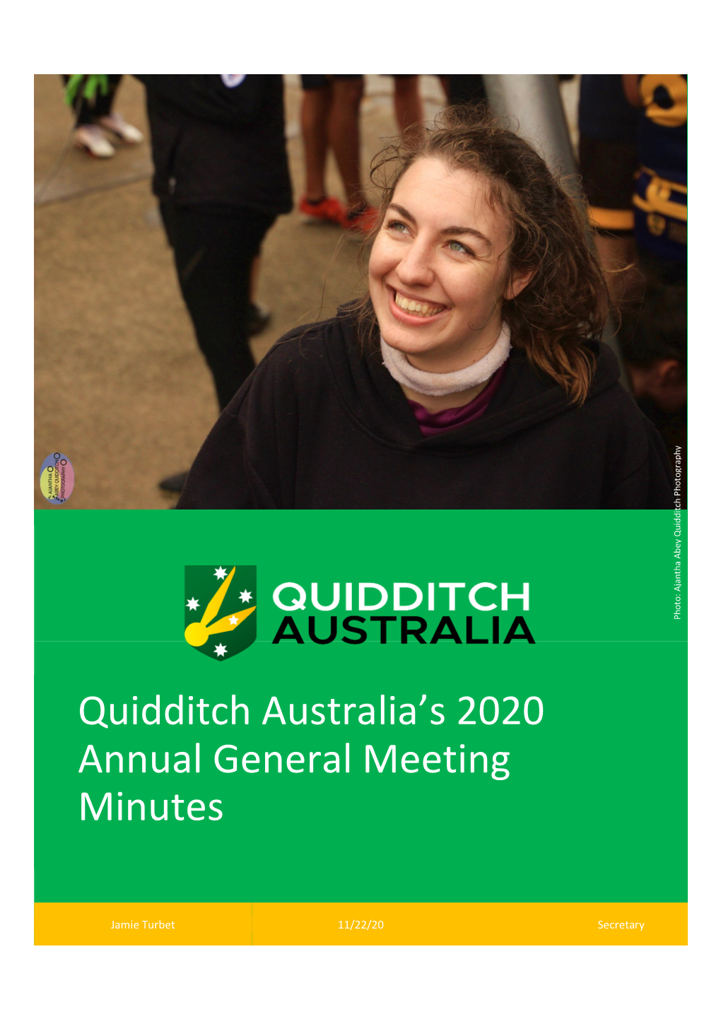 Quidditch Australia Inc. 2020 AGM Minutes