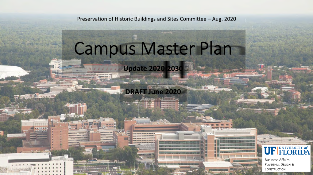 Campus Master Plan Update 2020-2030