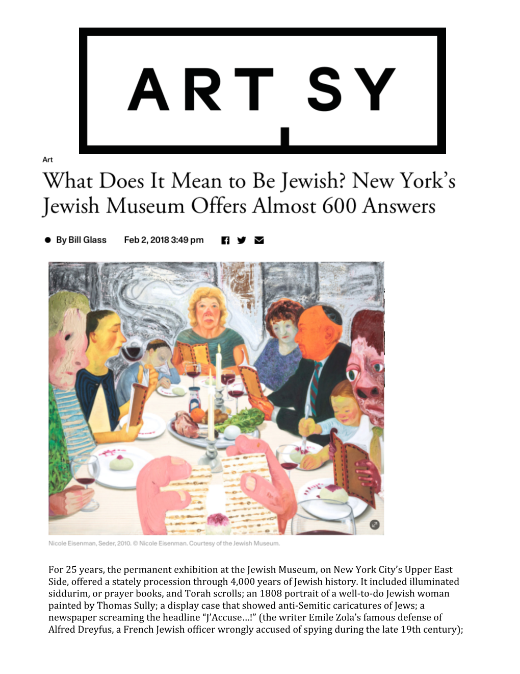 Artsy What Does It Mean to Be Jewish