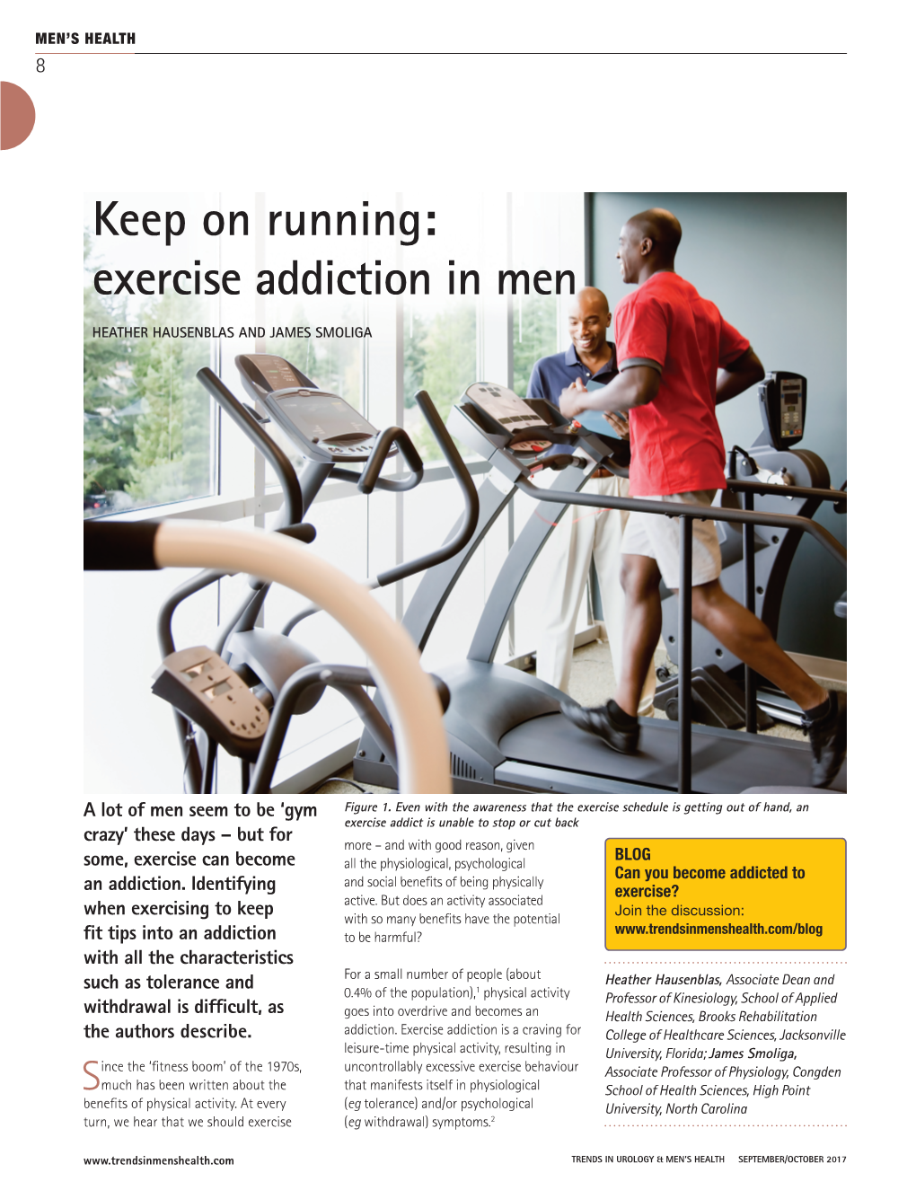 Keep on Running: Exercise Addiction in Men