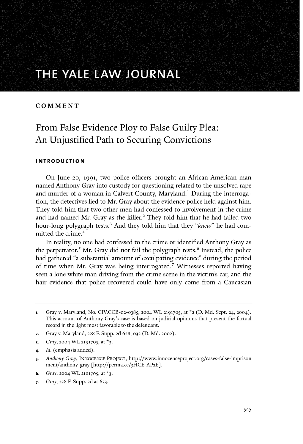 From False Evidence Ploy to False Guilty Plea: an Unjustified Path to Securing Convictions