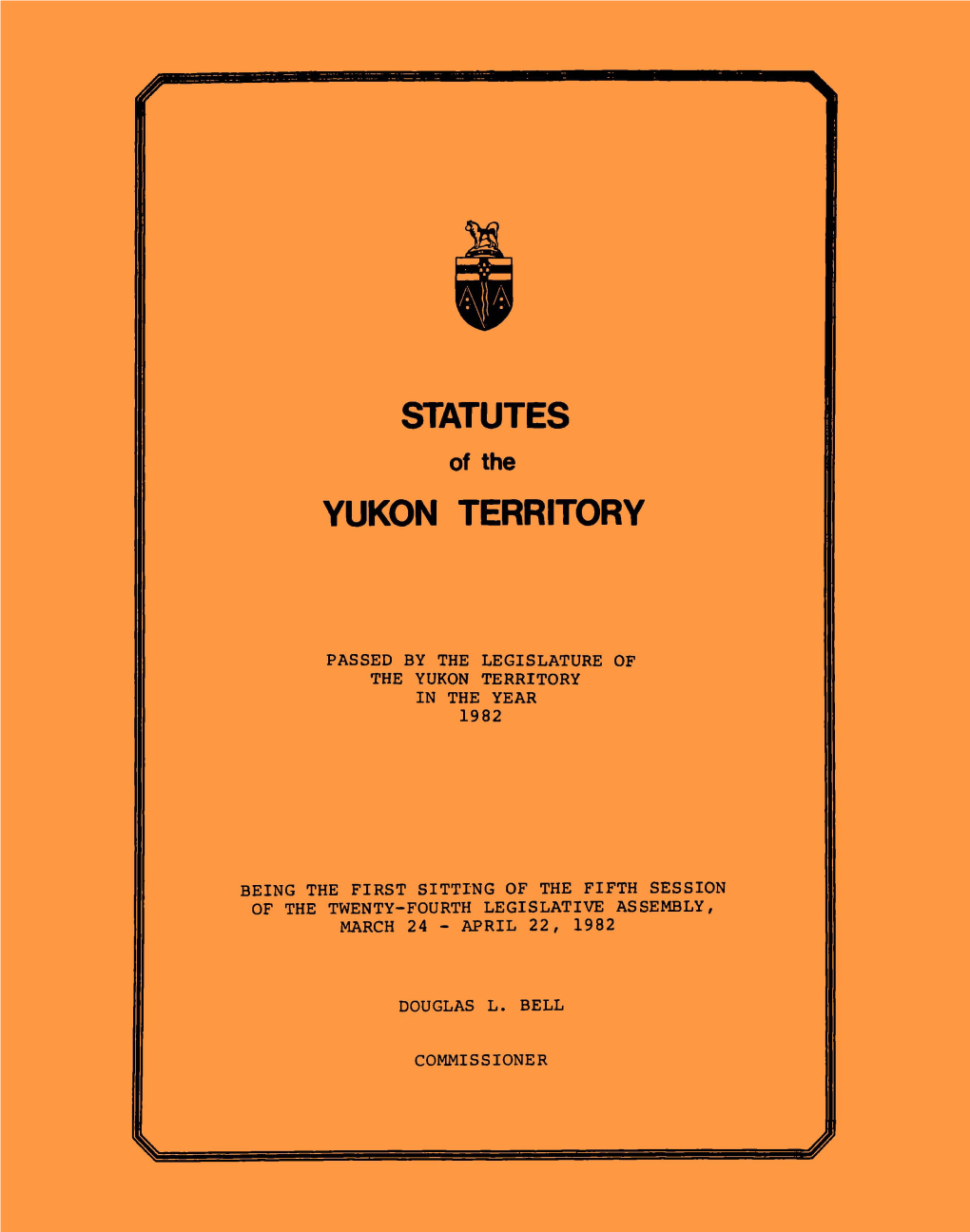 Statutes Yukon Territory