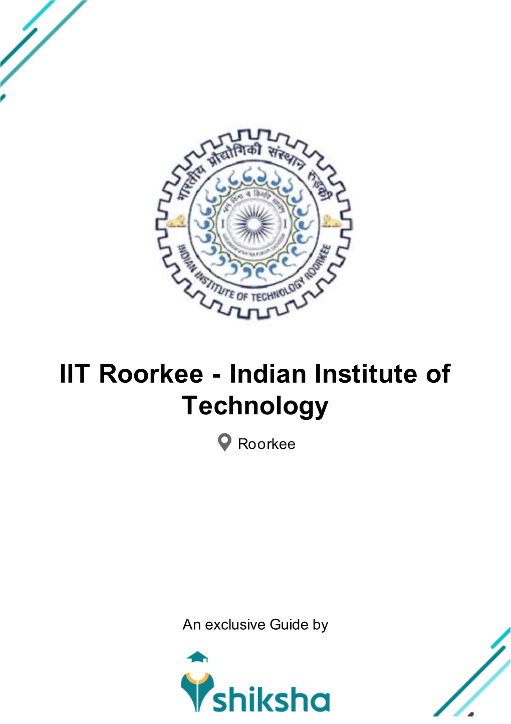 IIT Roorkee - Indian Institute of Technology
