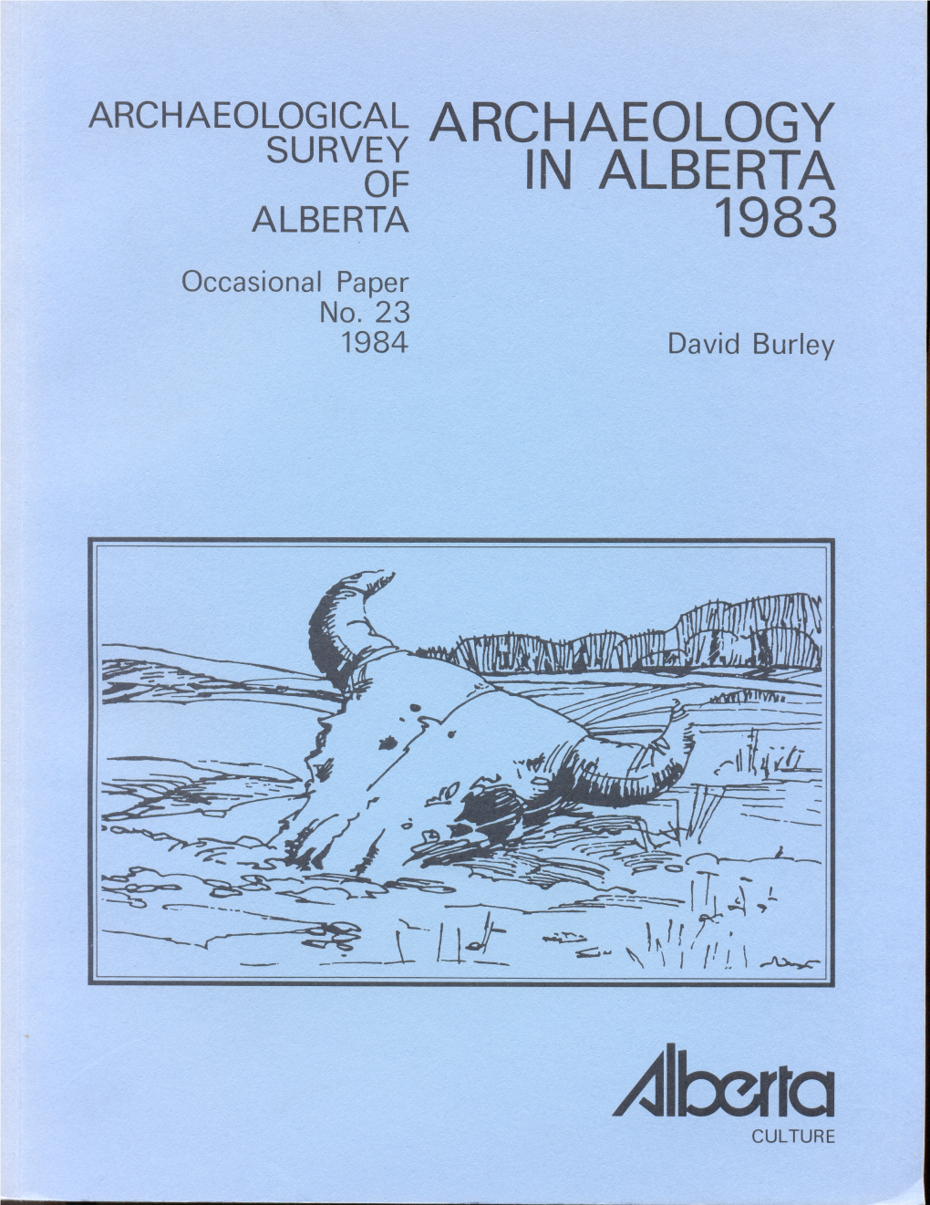 Archaeology in Alberta 1983