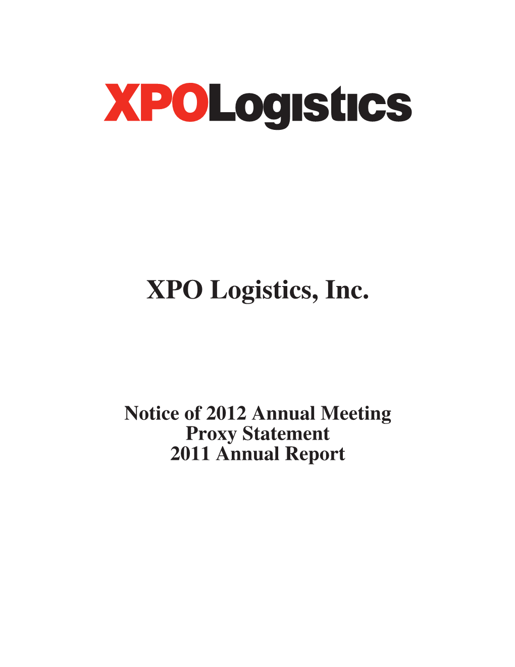 XPO Logistics, Inc