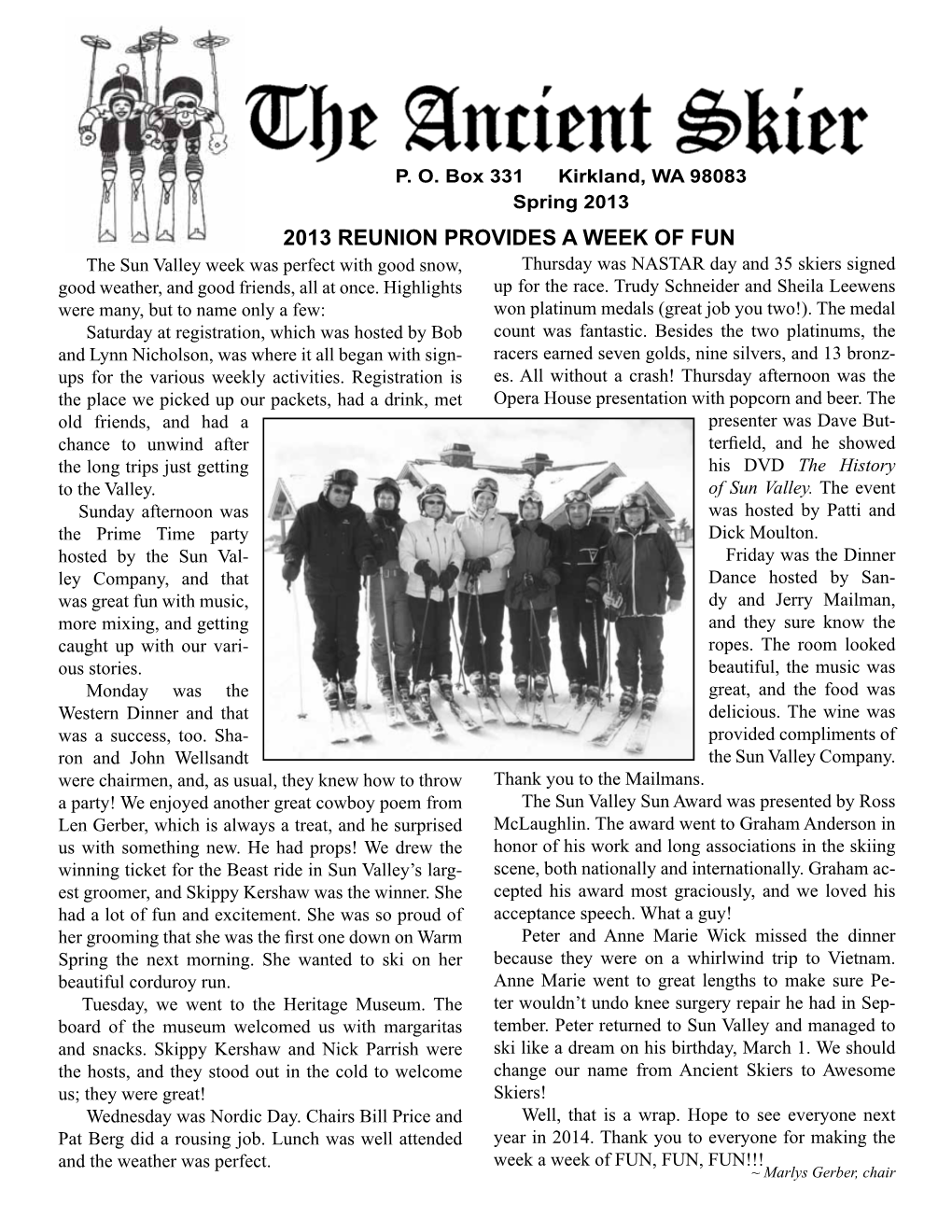 Spring Newsletter 2013